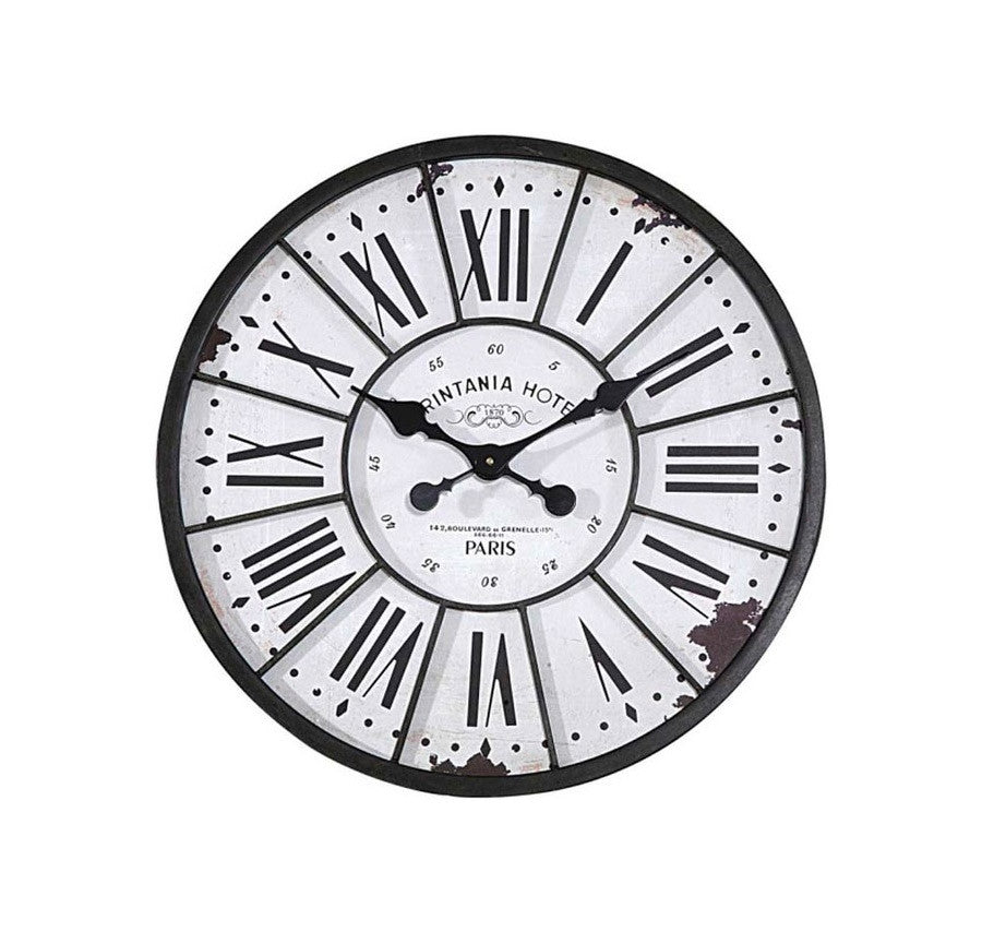 Steel Wall Clock, Light Gray