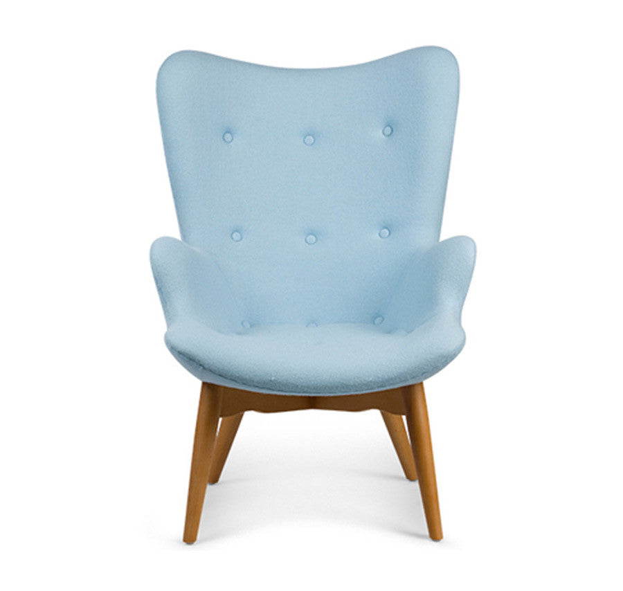 The Reggio Replica Wing Chair in Blue